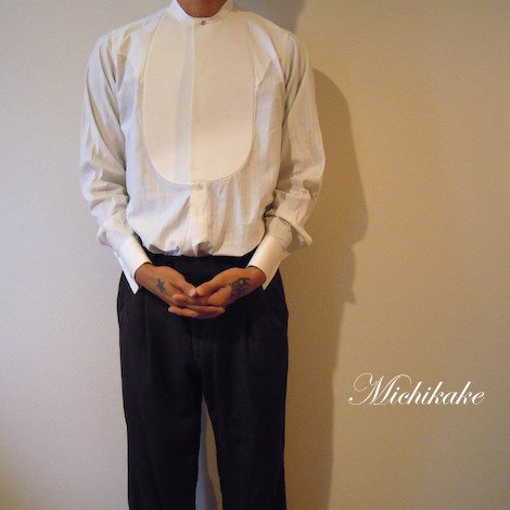【early 20th century】 starched bosom dress shirt