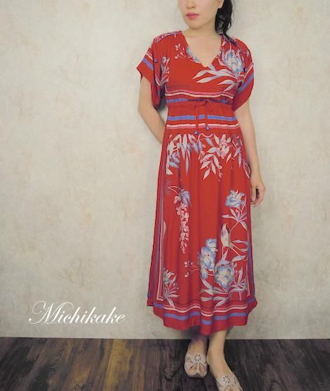 1970 S ヴィンテージ フレンチスリーブ ボヘミアン ロング ワンピースドレス ヴィンテージワンピース メンズ古着通販 Michikake レディース フランス ヨーロッパ 1970 S ヴィンテージ フレンチスリーブ ボヘミアン ロング ワンピースドレス ヴィンテージワンピース メンズ古着通販 Michikake レディース フランス ヨーロッパ