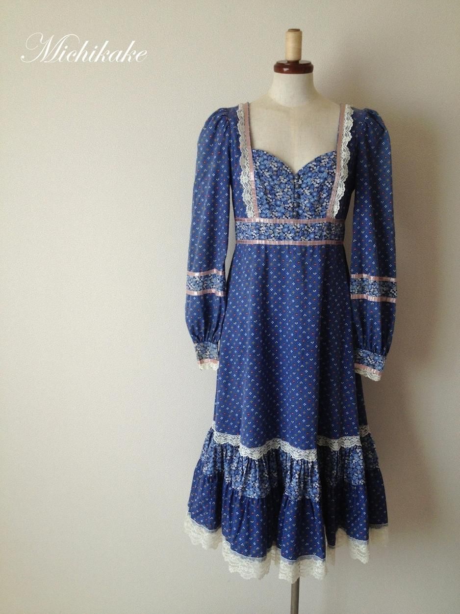 70s GUNNE SAX ヴィンテージドレス 古着-