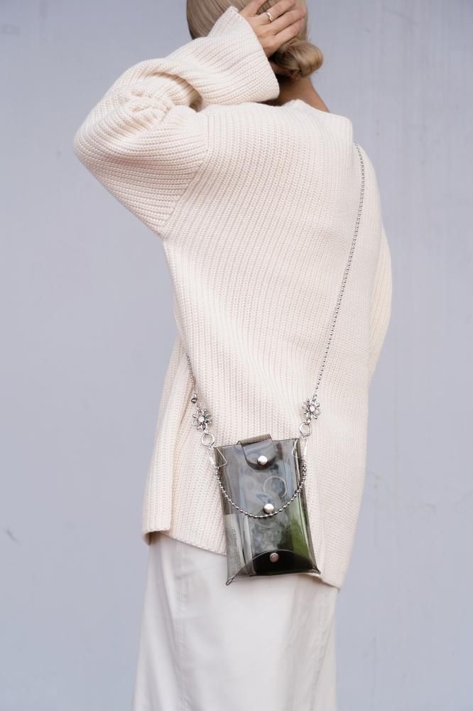 4way vinyl shoulder bag 