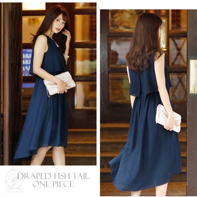 ☆5点セット☆シフォン生地がなびく瞬間が美しい ドレープド