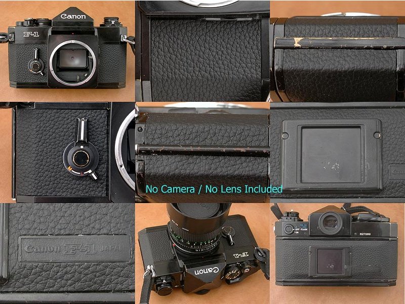Canon F-1用カット済み貼り替え革 - Aki-Asahi Custom Camera Coverings