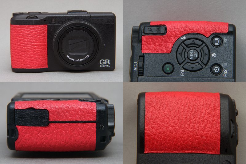 Ricoh GRD III用グリップレザー - Aki-Asahi Custom Camera Coverings