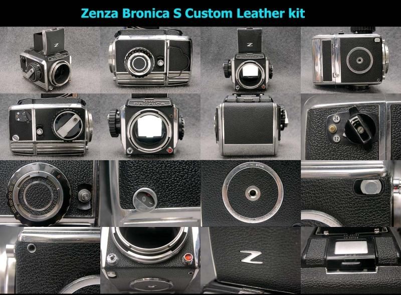 Zenza Bronica S, SII, CII用貼り革キット - Aki-Asahi Custom