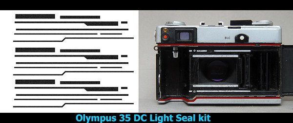 Olympus 35DC用モルト貼り替えキット - Aki-Asahi Custom Camera Coverings