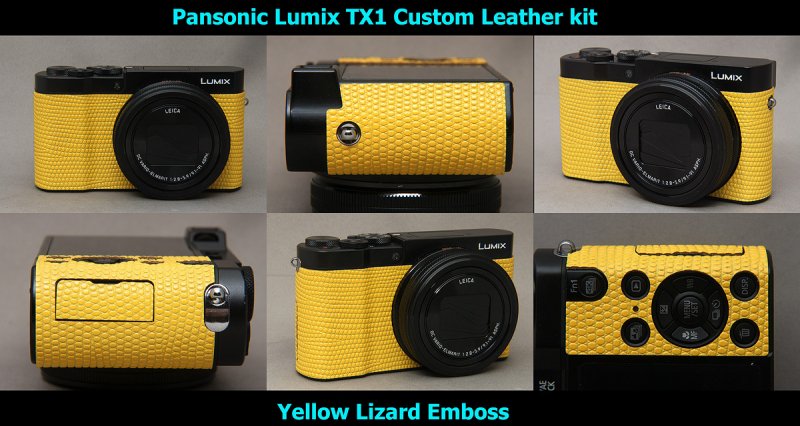 Panasonic LUMIX DMC-TX1用貼り革キット - Aki-Asahi Custom Camera Coverings
