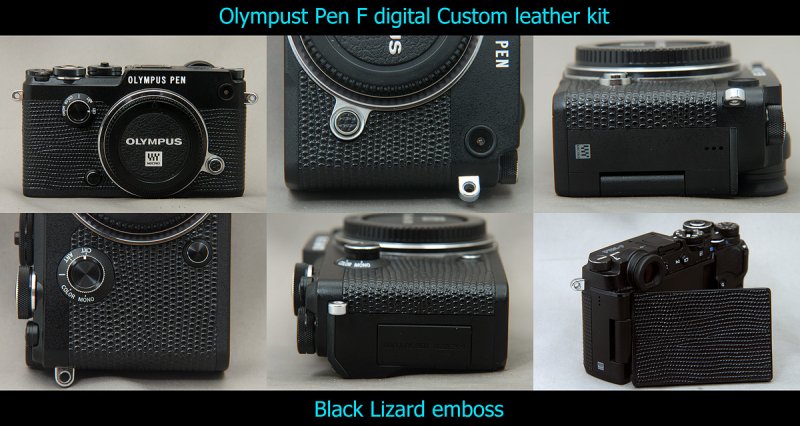 Olympus Pen F Digital用貼り革キット - Aki-Asahi Custom Camera