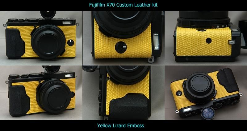 Fujifilm X70用貼り革キット - Aki-Asahi Custom Camera Coverings Fujifilm X70用貼り革キット - Aki-Asahi Custom Camera Coverings