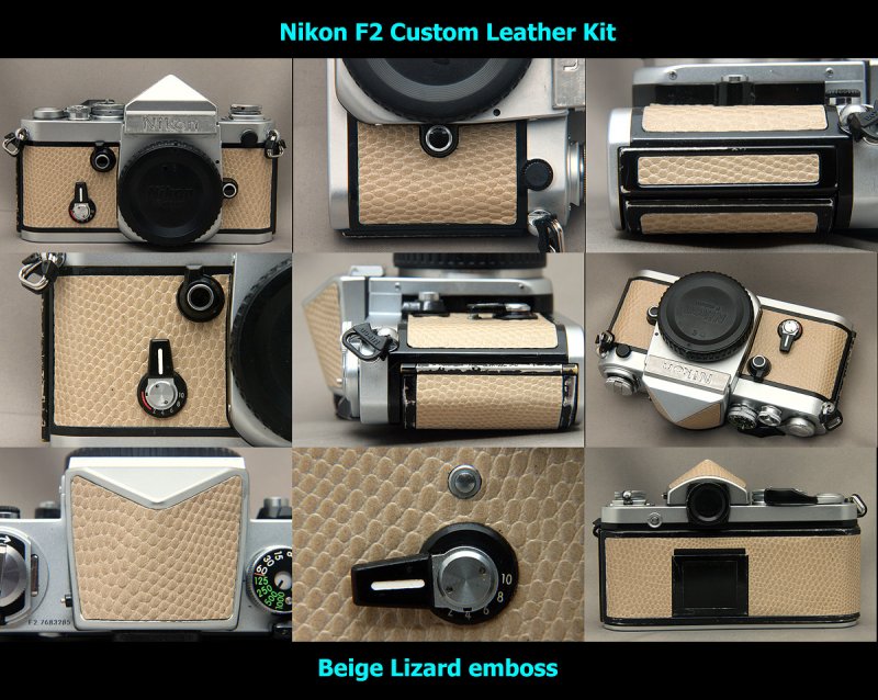 Nikon F2用貼り革キット - Aki-Asahi Custom Camera Coverings