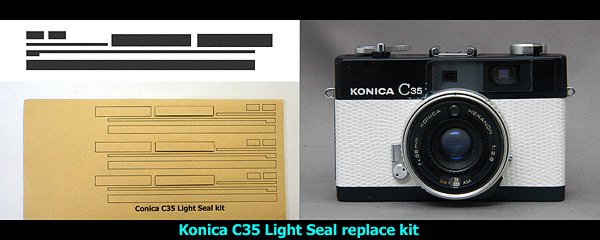 Konica C35 用カット済みモルト貼り替えキット - Aki-Asahi Custom