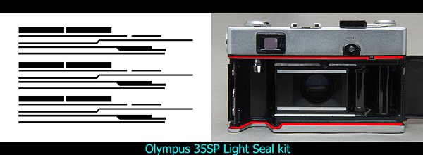 Olympus 35SP用モルト貼り替えキット - Aki-Asahi Custom Camera Coverings