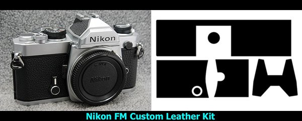 Nikon FM/Nikon FE用カット済み貼り替え革 - Aki-Asahi Custom Camera 