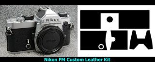 Nikon FM/Nikon FE用カット済み貼り替え革