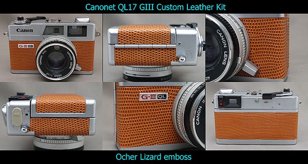 Canonet QL17/QL17GIII貼り革キット - Aki-Asahi Custom Camera Coverings