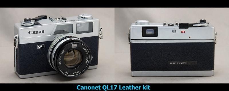 Canonet QL17/QL17GIII貼り革キット - Aki-Asahi Custom Camera Coverings