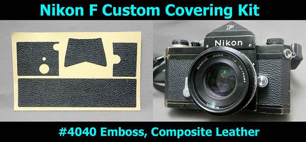 Nikon F用カット済み貼り替え革 - Aki-Asahi Custom Camera Coverings