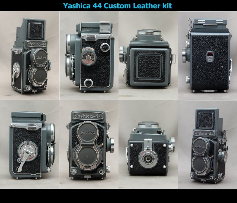 Yashica 44用カット済み貼り替え革 - Aki-Asahi Custom Camera Coverings