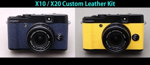 FUJIFILM X10 / X20 用貼り革キット - Aki-Asahi Custom Camera Coverings