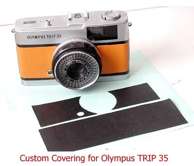Olympus Trip35 用貼り革キット - Aki-Asahi Custom Camera Coverings