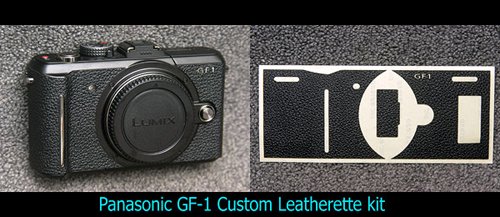 Panasonic Lumix GF-1 用貼り革キット（4008（黒）のみ） - Aki-Asahi 