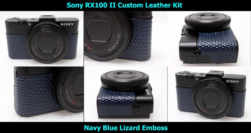 Sony DSC RX100 II 用カラー貼り革キット - Aki-Asahi Custom Camera Coverings