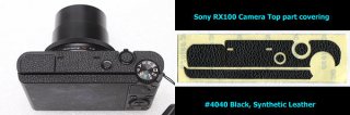 Sony DSC RX100上部用貼り革キット（4040（黒）のみ）