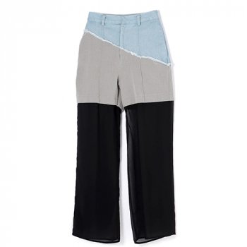 <img class='new_mark_img1' src='https://img.shop-pro.jp/img/new/icons38.gif' style='border:none;display:inline;margin:0px;padding:0px;width:auto;' />AULA Contrast Denim Pants
