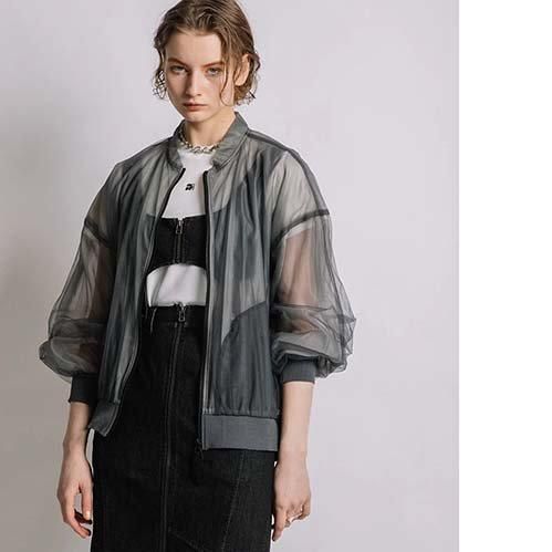 AULA AILA SHEER BLOUSON シアーブルゾン | Levre