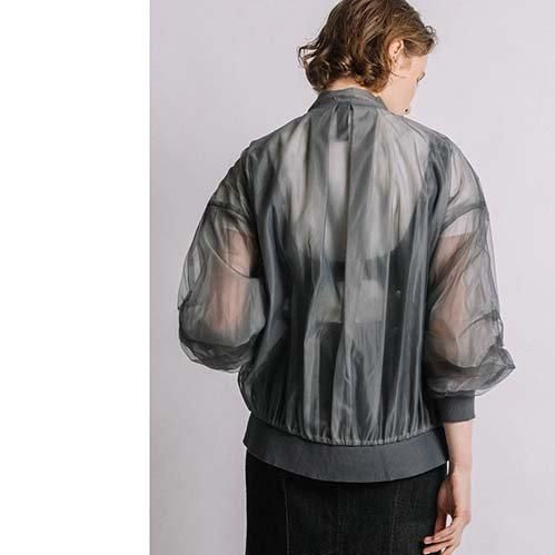 AULA AILA SHEER BLOUSON シアーブルゾン | Levre