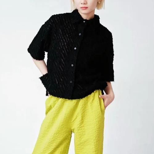  HCAEshaggy compact shirt