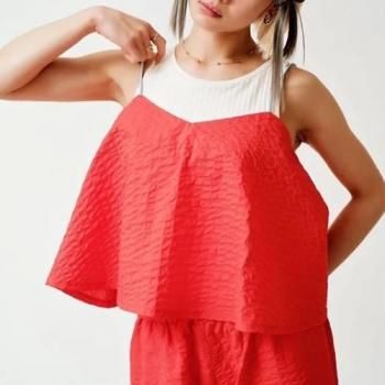 HCAEbumpy fabric flare camisole/ͽ5ͽ
