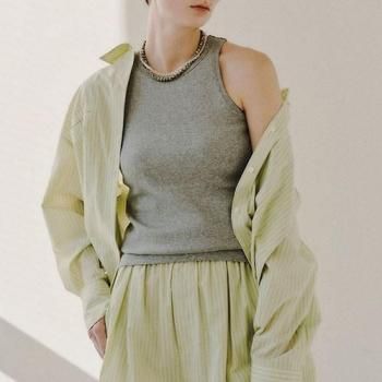 emmi（エミ）の「【emmi atelier】ピンタックウエストゴムパンツ