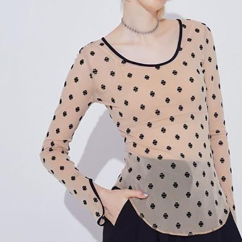 美品★SORIN★SWAN LAKE U-NECK TOP★シースルー★トップス SWAN LAKE U-NECK TOP（カットソー/Tシャツ）｜SORIN（ソリン