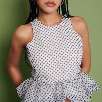 GHOSPELL Martina Polka Dot Top