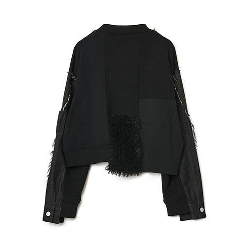 AULA AILA DENIM COMBINATION PULLOVER | Levre