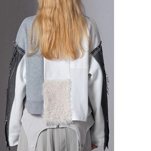 未使用級！AULA AILAデニムコンビネーションプルオーバー　インディゴ 未使用級！AULA AILAデニムコンビネーションプルオーバー