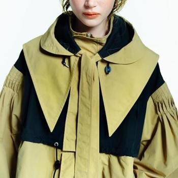 MEGMIURA 4WAY Pin tuck Nylon Short Mountain Jacket