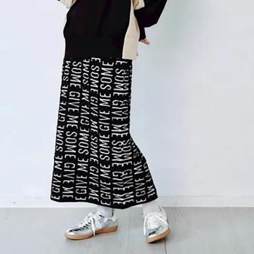  HCAE REVERSIBLE LOGO JACQUARD SKIRT
