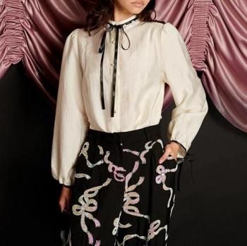 sister jane Encore Trim Blouse