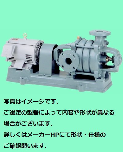 テラル 渦巻ポンプ 鋳鉄製 4極・多段直結形 M40-8-1-e 60 Hz