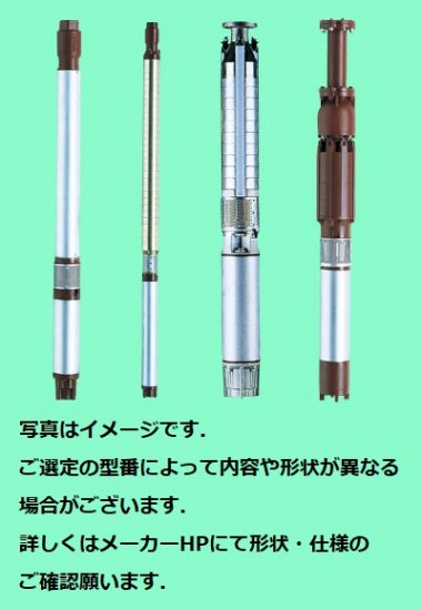 テラル 深井戸水中ポンプ 鋳鉄製 (井戸径75mm、ポンプ口径25mm) 60 Hz - アナハイム 厨房設備ネット販売事業部  インボイス登録番号T1370001024332