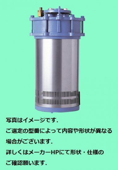 テラル 水中タービン渦巻きポンプ 鋳鉄製 （TU型（下吸込大水量形