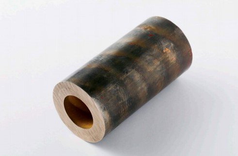 伸銅 りん青銅鋳物 (PBC2C) 丸管 外径 120mm × 肉厚 30mm 450-