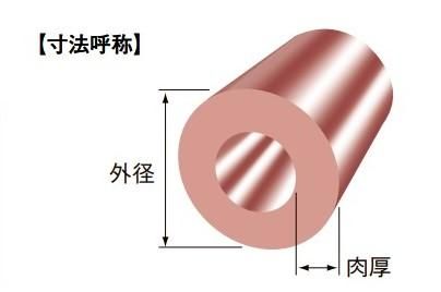 伸銅 砲金 (BC3) 丸管 外径 70mm × 肉厚 15mm - アナハイム 厨房設備