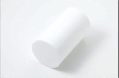 プラスチック PTFE 丸棒（白） 直径 45mm 570 mm-