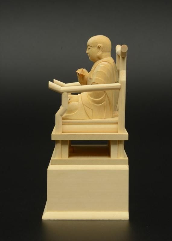 真言宗】白木製 弘法大師(座像)+不動明王(立像) 仏像 - 仏壇 真言宗】白木製 弘法大師(座像)+不動明王(立像) 仏像 - 仏壇