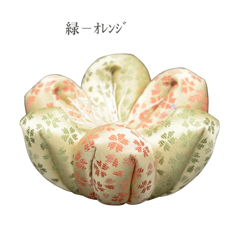 りん布団 国産 おりん用の 花型 リン座布団 14号 直径42cm やよい 仏壇、仏具