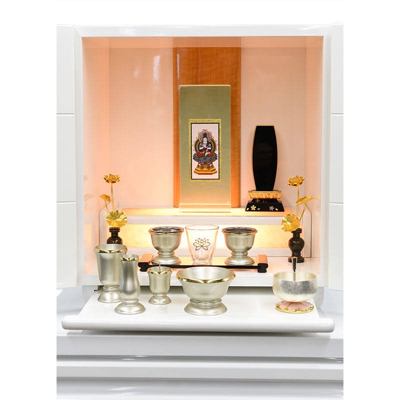 全宗派】仏壇用掛け軸 アクリルスタンド掛け軸 緑茶 高さ20cm - 仏壇