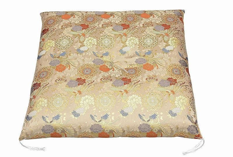 全宗派】 仏具 仏前座布団 天昇鳳凰 白茶 仏壇 - 仏壇仏具なら【ひるた