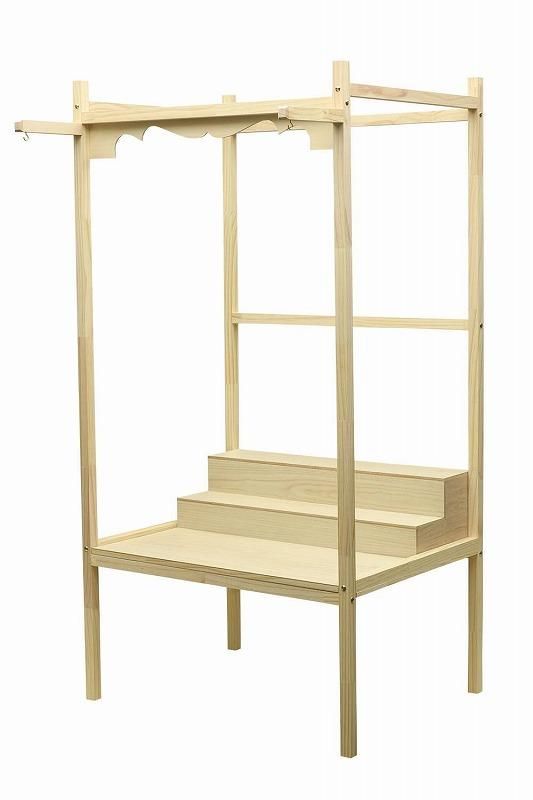 全宗派】 お盆用品 蛭田製作所 オリジナル盆棚 (段掛け布付き/幅